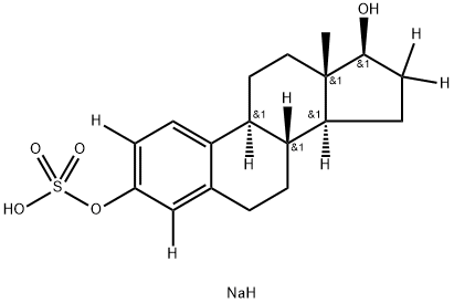 SODIUM 17BETA-ESTRADIOL-2,4,16,16-D4 3-SULFATE Struktur
