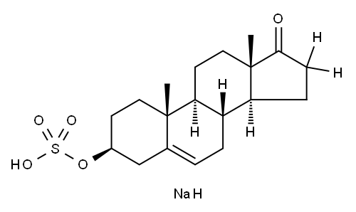 SODIUM DEHYDROEPIANDROSTERONE-16,16-D2 SULFATE Structure