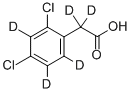 2,4-ジクロロフェノキシ-3,5,6-D3-酢酸-D2 化学構造式