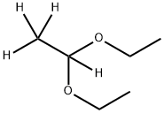 アセトアルデヒド-D4ジエチルアセタール 化学構造式