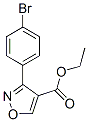 ETHYL 3-(4-BROMOPHENYL)ISOXAZOLE-4-CARBOXYLATE Structure