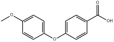4-(4-メトキシフェノキシ)安息香酸 化学構造式