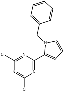 2-(1-苄基-1H-吡咯-2-基)-4,6-二氯-1,3,5-三嗪,35252-49-4,结构式