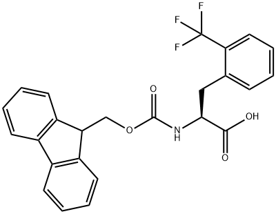 FMOC-L-2-三氟甲基苯丙氨酸 结构式