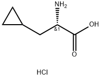 L-BETA-CYCLOPROPYLALANINE HYDROCHLORIDE 化学構造式