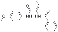 Benzamide, N-[1-[[(4-methoxyphenyl)amino]carbonyl]-2-methyl-1-propenyl]- (9CI) Structure