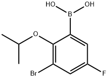 3-溴-5-氟-2-异丙氧基苯基硼酸,352534-84-0,结构式