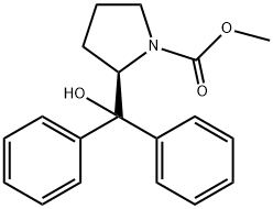 (R)-(+)-N-CARBOMETHOXY-ALPHA, ALPHA-DIPHEN YL-2-PYRROLIDINEMETHANOL, 98% Structure