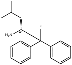 (R)-(+)-2-氨基-1-氟-4-甲基-1,1-联苯基戊烷, 352535-74-1, 结构式