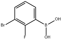 3-BROMO-2-FLUOROPHENYLBORONIC ACID Struktur