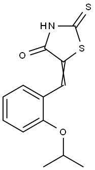 (5E)-5-(2-异丙氧基苯亚甲基)-2-硫代-四氢噻唑-4-酮 结构式