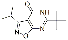 6-tert-Butyl-3-isopropylisoxazolo[5,4-d]pyrimidin-4(5H)-one Struktur