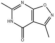 Isoxazolo[5,4-d]pyrimidin-4(5H)-one, 3,6-dimethyl- (9CI) Struktur