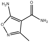5-アミノ-3-メチル-4-イソオキサゾールカルボオキサミド 化学構造式