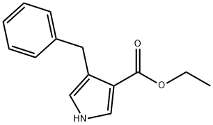 4-Benzyl-1H-pyrrole-3-carboxylic acid ethyl ester Structure