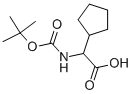 BOC-DL-シクロペンチルグリシン 化学構造式