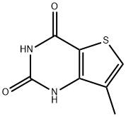 7-メチルチエノ[3,2-D]ピリミジン-2,4(1H,3H)-ジオン 化学構造式