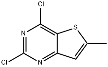 2,4-二氯-6-甲基噻吩并[3,2-D]嘧啶, 35265-82-8, 结构式