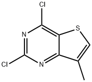2,4-Dichloro-7-methylthieno[3,2-d]pyrimidine Struktur