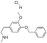 N-Methy-4-benzyloxy-3-methoxyphenethylamine Hydrochloride Structure