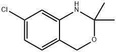 2H-3,1-BENZOXAZINE, 7-CHLORO-1,4-DIHYDRO-2,2-DIMETHYL Struktur