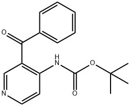 Carbamic acid, (3-benzoyl-4-pyridinyl)-, 1,1-dimethylethyl ester (9CI) Structure