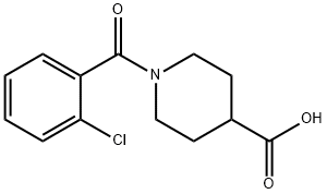 1-(2-氯苯甲酰基)哌啶-4-羧酸, 352673-16-6, 结构式