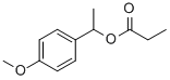 4-methoxy-alpha-methylbenzyl propionate Struktur