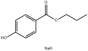 对羟基苯甲酸丙酯钠,35285-69-9,结构式