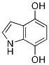 1H-Indole-4,7-diol 结构式