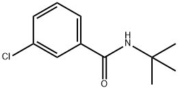 N-叔丁基-3-氯苯甲酰胺 结构式