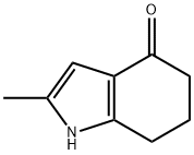 1,5,6,7-テトラヒドロ-2-メチル-4H-インドール-4-オン 化学構造式
