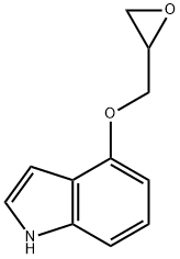 4-オキシラニルメトキシ-1H-インドール 化学構造式