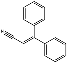 3,3-ジフェニルアクリロニトリル 化学構造式