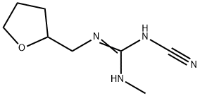N-CYANO-N'-[(TETRAHYDROFURAN-2-YL)METHYL]-N''-METHYLGUANIDINE 化学構造式