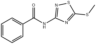 N-(5-METHYLTHIO-1,2,4-THIADIAZOL-3-YL)BENZAMIDE, 353254-76-9, 结构式