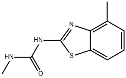 Urea, N-methyl-N-(4-methyl-2-benzothiazolyl)- (9CI) Struktur