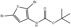 Carbamic acid, (2,5-dibromo-3-thienyl)-, 1,1-dimethylethyl ester (9CI) Structure