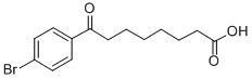 8-(4-ブロモフェニル)-8-オキソオクタン酸 化学構造式