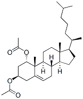 (1alpha,3beta)-cholest-5-ene-1,3-diyl diacetate 结构式