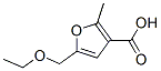 5-(エトキシメチル)-2-メチル-3-フランカルボン酸 化学構造式