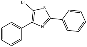 5-ブロモ-2,4-ジフェニル-1,3-チアゾール 化学構造式