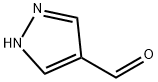 1H-ピラゾール-4-カルブアルデヒド 化学構造式