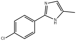 2-(4-CHLOROPHENYL)-4-METHYL-3H-IMIDAZOLE, 35345-09-6, 结构式