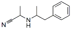 2-[(1-Methyl-2-phenylethyl)amino]propanenitrile Struktur