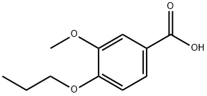 3-メトキシ-4-プロポキシ安息香酸 化学構造式