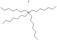 テトラ-n-ヘプチルアンモニウム ヨージド 化学構造式