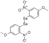 BIS(4-METHOXY-2-NITROPHENYL)DISELENIDE 化学構造式