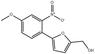 [5-(4-METHOXY-2-NITRO-PHENYL)-FURAN-2-YL]-METHANOL 化学構造式