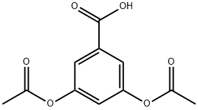 3,5-ジアセトキシ安息香酸 化学構造式